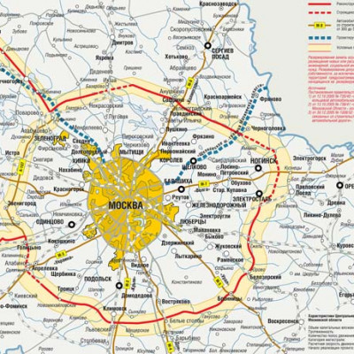 Новая кольцевая дорога в московской области схема